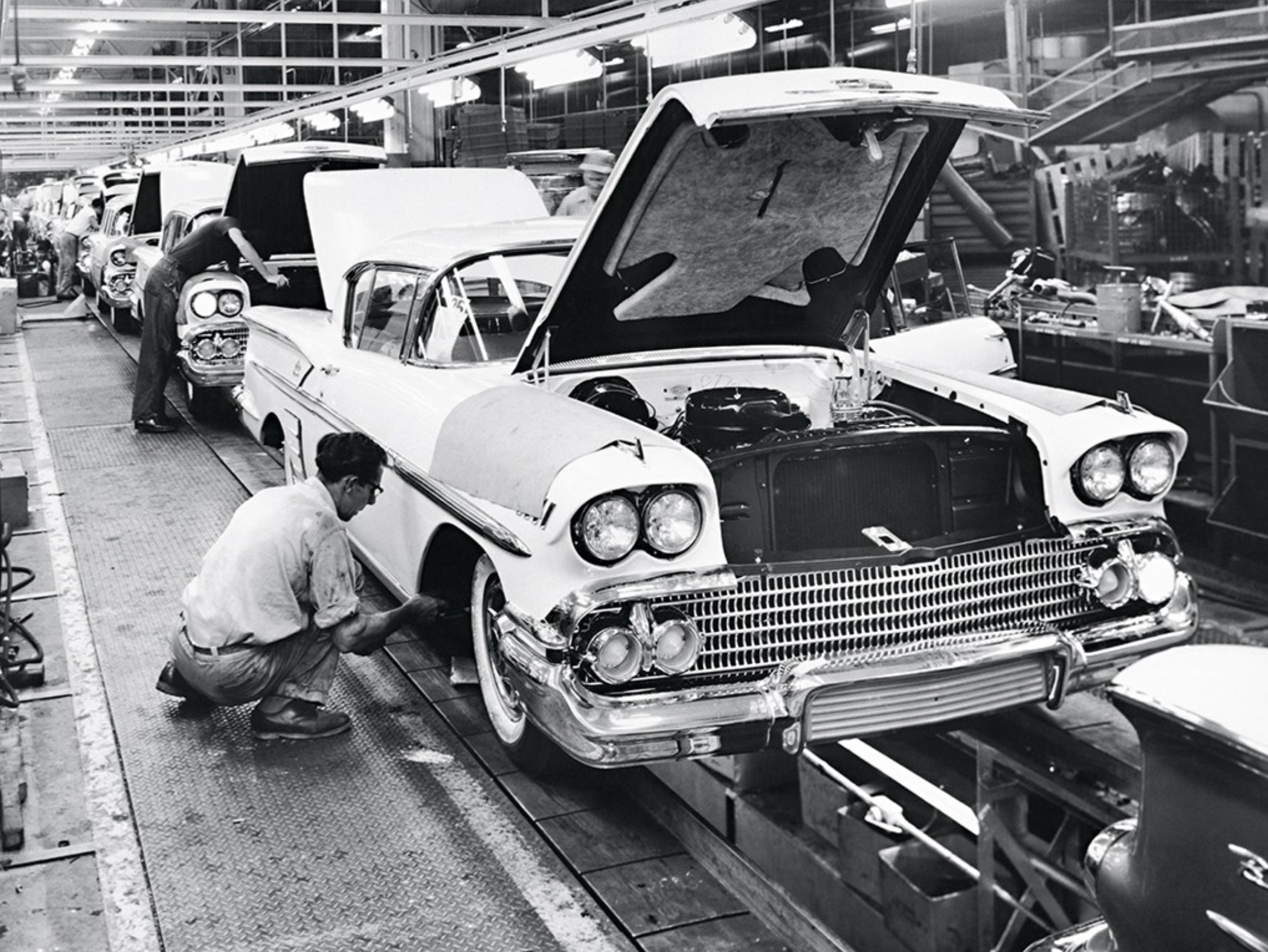 Detroit’s automobile factory, 1950s